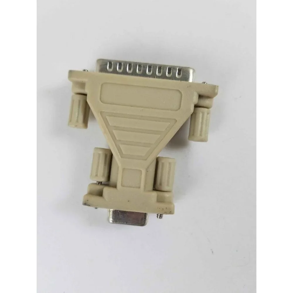 Computer Adapter 9 Pin Female to 25 Pin Male Beige Main Locking Screws